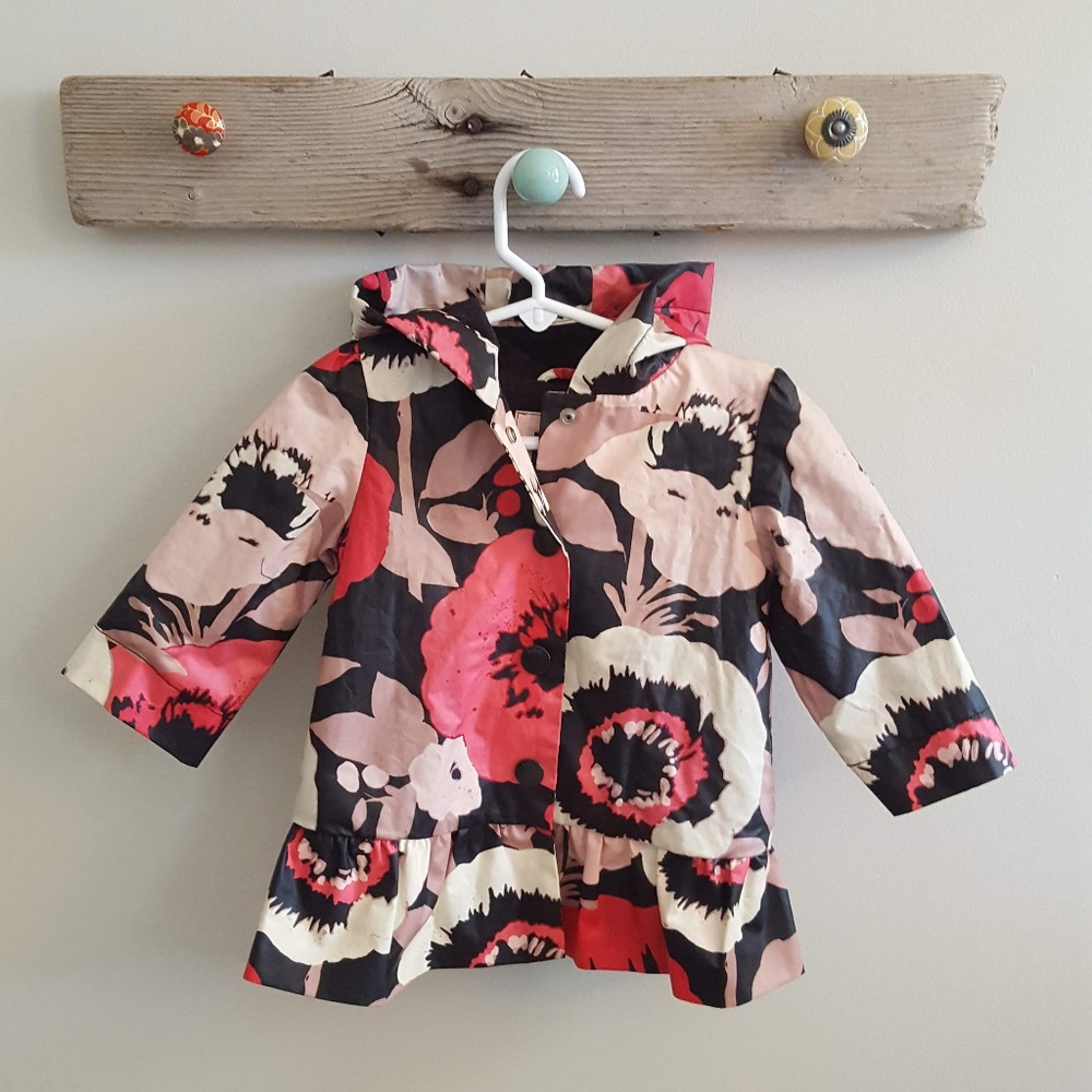 Gap Baby Fleeced Lined Rain Jacket 12-18 mos